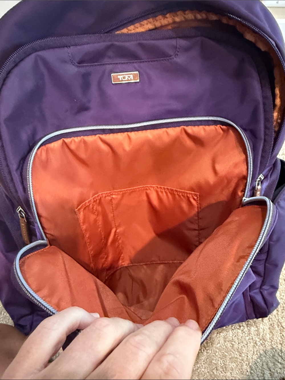 Tumi Nylon Backpack Purple - Picture 4 of 7